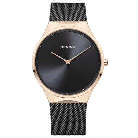 Часовник Bering 12138-162 38mm watch - Golden (Black / Sapphire) часовник,часовници,bering,12138,162,38mm,watch,golden,(black,sapphire)