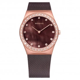 Часовник Bering 12430-262 5ATM 30mm watch - Pink (Brown / Sapphire) часовник,часовници,bering,12430,262,5atm,30mm,watch,pink,(brown,sapphire)