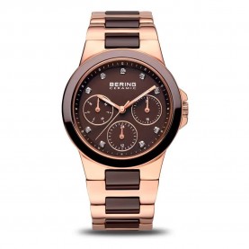 Часовник Bering 32237-765 3ATM 37mm watch - Golden (Brown / Sapphire) часовник,часовници,bering,32237,765,3atm,37mm,watch,golden,(brown,sapphire)