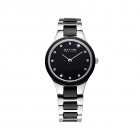 Часовник Bering 32327-742 5ATM 27mm watch - Silver (Black / Sapphire) часовник,часовници,bering,32327,742,5atm,27mm,watch,silver,(black,sapphire)