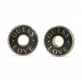 Guess JUBE04084J 1cm earrings - Silver (Black) бижутерия,guess,jube04084j,1cm,earrings,silver,(black)