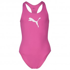 Бански костюм Puma Racerback swimsuit - Pink (Electric Orchid) бански,костюм,детски,бански,костюми,puma,racerback,swimsuit,pink,(electric,orchid)