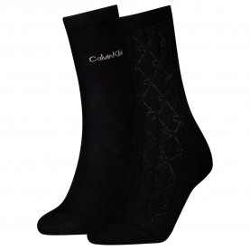 чорапи,дамски,чорапи,calvin,klein,701237676,socks,2,pairs,black,(black)