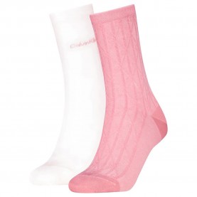 чорапи,дамски,чорапи,calvin,klein,701237676,socks,2,pairs,white,pink,(rose,pink)