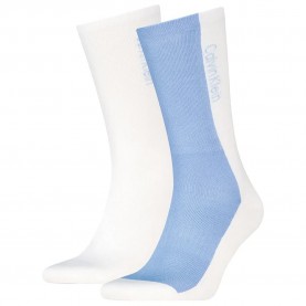 чорапи,мъжки,чорапи,calvin,klein,701237879,crew,socks,2,pairs,white,blue,(sky,blue)