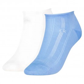 Чорапи Calvin klein 701238121 socks 2 pairs - White / Blue (Sky Blue) чорапи,дамски,чорапи,calvin,klein,701238121,socks,2,pairs,white,blue,(sky,blue)