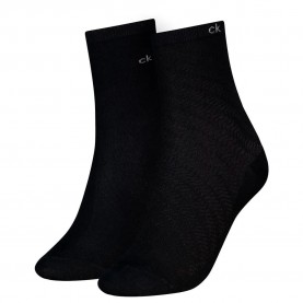 чорапи,дамски,чорапи,calvin,klein,701238805,short,socks,2,pairs,black,(black)