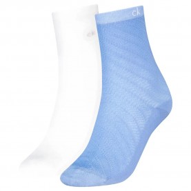 чорапи,дамски,чорапи,calvin,klein,701238805,short,socks,2,pairs,white,blue,(sky,blue)