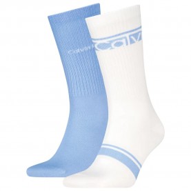 чорапи,мъжки,чорапи,calvin,klein,701238808,crew,socks,2,pairs,white,blue,(sky,blue)