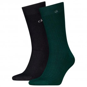 чорапи,мъжки,чорапи,calvin,klein,701239283,socks,2,pairs,green,black,(forest,green)