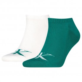 чорапи,мъжки,чорапи,calvin,klein,jeans,701228807,short,socks,2,pairs,green,white,(jade,green)