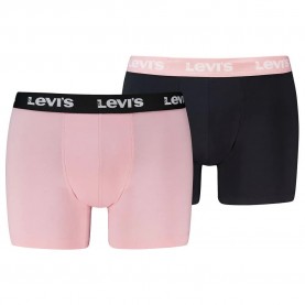 боксерки,мъжко,бельо,levi´s,®,repeat,logo,brief,boxers,2,units,black,pink,(pink,black)