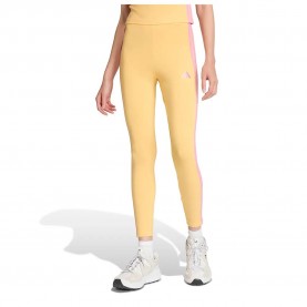 Клин Adidas Essentials 3 Stripes Cotton leggings - Yellow (Semi Ice Tangerine / St Tropic Bloom) клин,дамски,клинове,дамски,чорапогащи,и,клинове,adidas,essentials,3,stripes,cotton,leggings,yellow,(semi,ice,tangerine,st,tropic,bloom)