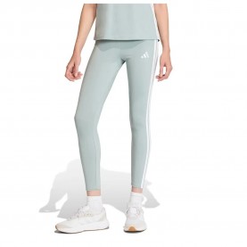 Клин Adidas Essentials 3 Stripes Cotton leggings - Grey (Wonder Sage / White) клин,дамски,клинове,дамски,чорапогащи,и,клинове,adidas,essentials,3,stripes,cotton,leggings,grey,(wonder,sage,white)