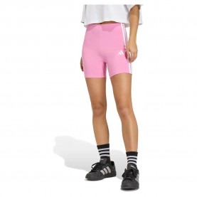 Клин Adidas Essentials 3 Stripes High Waisted Biker short leggings - Pink (St Tropic Bloom / White) клин,дамски,клинове,дамски,чорапогащи,и,клинове,adidas,essentials,3,stripes,high,waisted,biker,short,leggings,pink,(st,tropic,bloom,white)