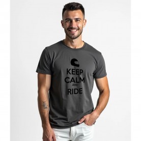 тениска,мъжки,тениски,дамски,тениски,kruskis,keep,calm,and,ride,short,sleeve,t,shirt,grey,(lead)
