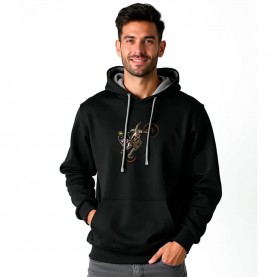 суичър,мъжки,пуловери,дамски,пуловери,kruskis,motocross,hoodie,black,(black)