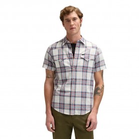 риза,с,къс,ръкав,дамски,ризи,мъжки,ризи,lee,western,short,sleeve,shirt,white,(academy,blue,plaid)