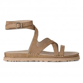 Сандали Ugg Goldengaze Embossed Ankle Wrap sandals - Brown (Mustard Seed) сандали,дамски,сандали,и,чехли,ugg,goldengaze,embossed,ankle,wrap,sandals,brown,(mustard,seed)