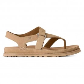 Сандали Ugg Goldengaze Toe Post sandals - Beige / Brown (Sand) сандали,дамски,сандали,и,чехли,ugg,goldengaze,toe,post,sandals,beige,brown,(sand)