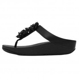 сандали,дамски,сандали,и,чехли,fitflop,fino,bead,cluster,toe,post,sandals,black,(black)