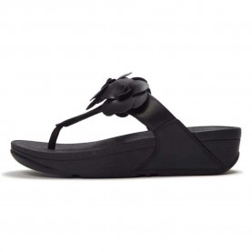 сандали,дамски,сандали,и,чехли,fitflop,lulu,flower,toe,post,sandals,black,(black)