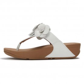 сандали,дамски,сандали,и,чехли,fitflop,lulu,flower,toe,post,sandals,brown,white,(urban,white)