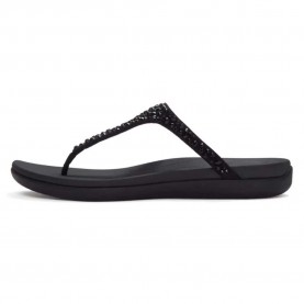Сандали Fitflop Solay Mixed Crystal Toe Post sandals - Black (Black) сандали,дамски,сандали,и,чехли,fitflop,solay,mixed,crystal,toe,post,sandals,black,(black)