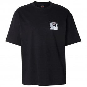 Тениска BOSS Citylights 10275515 short sleeve T-shirt - Black (Open Grey) тениска,мъжки,тениски,дамски,тениски,boss,citylights,10275515,short,sleeve,t,shirt,black,(open,grey)