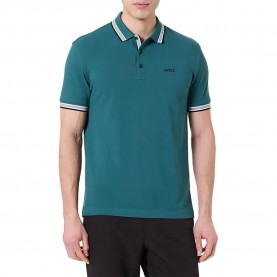 BOSS Paddy 10241663 short sleeve polo - Blue (Open Green) дамски,блузи,с,яка,мъжки,блузи,с,яка,boss,paddy,10241663,short,sleeve,polo,blue,(open,green)