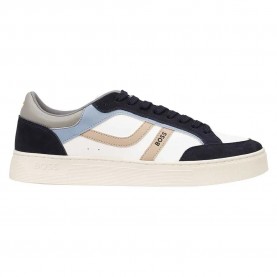 Маратонки BOSS Rhys 10249963 trainers - White (Open Blue) маратонки,мъжки,маратонки,дамски,маратонки,boss,rhys,10249963,trainers,white,(open,blue)