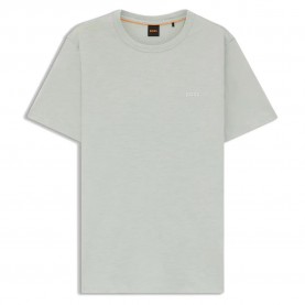 Тениска BOSS Tegood 10240843 ORANGE short sleeve T-shirt - Beige (Silver) тениска,мъжки,тениски,дамски,тениски,boss,tegood,10240843,orange,short,sleeve,t,shirt,beige,(silver)