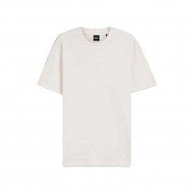 Тениска BOSS Thompson 102 10277814 short sleeve T-shirt - White (Open White) тениска,мъжки,тениски,дамски,тениски,boss,thompson,102,10277814,short,sleeve,t,shirt,white,(open,white)
