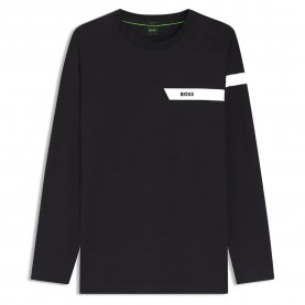 Тениска BOSS Togn 1 10110340 long sleeve T-shirt - Black (Dark Blue) тениска,мъжки,тениски,дамски,тениски,boss,togn,1,10110340,long,sleeve,t,shirt,black,(dark,blue)
