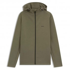 блуза,мъжки,пуловери,boss,tour,10276299,full,zip,sweatshirt,green,(dark,beige)
