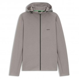 Блуза BOSS Tour 10276299 full zip sweatshirt - Grey (Open Grey) блуза,мъжки,пуловери,boss,tour,10276299,full,zip,sweatshirt,grey,(open,grey)