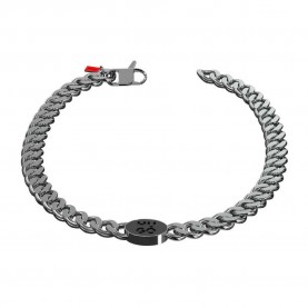 HUGO 10275972 necklace - Silver (Black) бижутерия,hugo,10275972,necklace,silver,(black)