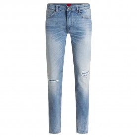 Дънки HUGO 734 10276850 jeans - Blue (Turquoise Aqua) дънки,мъжки,панталони,hugo,734,10276850,jeans,blue,(turquoise,aqua)