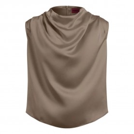 потник,дамски,топове,hugo,casmini,10263720,sleeveless,top,brown,(light,pastel,brown)