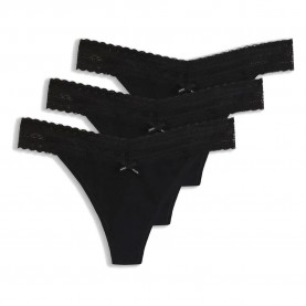 дамско,бельо,дамски,бикини,и,танкини,hugo,lace,10277591,thong,3,units,black,(black)