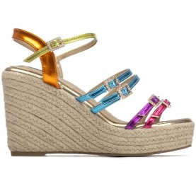 Сандали на платформа Xti 145423 wedge sandals - Multicolor (Multicolor) сандали,на,платформа,дамски,сандали,и,чехли,xti,145423,wedge,sandals,multicolor,(multicolor)