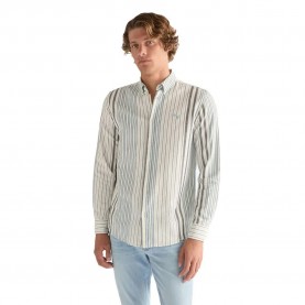 Риза с дълъг ръкав Wrangler Oxford long sleeve shirt - White (White Blue) риза,с,дълъг,ръкав,дамски,ризи,мъжки,ризи,wrangler,oxford,long,sleeve,shirt,white,(white,blue)