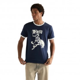 тениска,мъжки,тениски,дамски,тениски,wrangler,ringer,short,sleeve,t,shirt,blue,(navy)