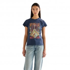 тениска,мъжки,тениски,дамски,тениски,wrangler,shrunken,band,short,sleeve,t,shirt,blue,(navy)