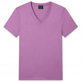 тениска,мъжки,тениски,дамски,тениски,armani,exchange,8nzt75,zja5z,short,sleeve,v,neck,t,shirt,purple,(crushed,grape)