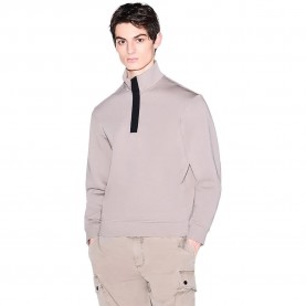 Блуза Armani exchange XM001295_AF10818 half zip sweatshirt - Beige (Driftwood) блуза,мъжки,пуловери,armani,exchange,xm001295,af10818,half,zip,sweatshirt,beige,(driftwood)