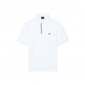 Armani exchange XM002067_AF10366 long sleeve polo - White (Off White) дамски,блузи,с,яка,мъжки,блузи,с,яка,armani,exchange,xm002067,af10366,long,sleeve,polo,white,(off,white)