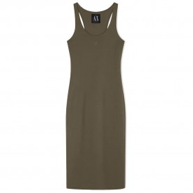 рокля,дамски,поли,и,рокли,armani,exchange,xw000820,af13729,sleeveless,midi,dress,green,(savanna)