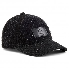 Бейзболна шапка Armani exchange XW001894_AF18855 baseball cap - Black (Black / Black) бейзболна,шапка,всички,шапки,armani,exchange,xw001894,af18855,baseball,cap,black,(black,black)