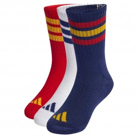 чорапи,мъжки,чорапи,дамски,чорапи,adidas,3,stripes,cushioned,sportswear,crew,socks,3,units,multicolor,(dark,blue,team,power,red,2,white)